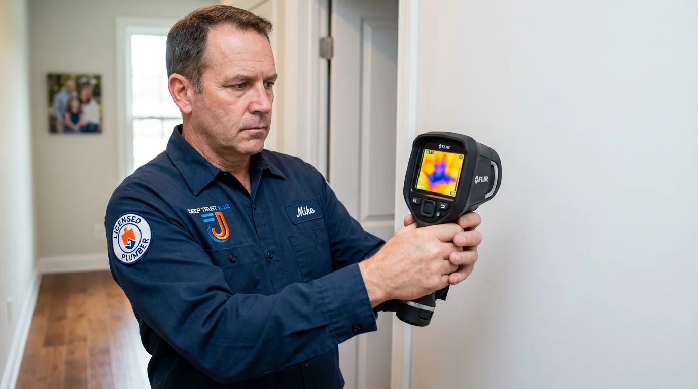 Thermal imaging leak detection by Johns Plumbing LLC in Enterprise